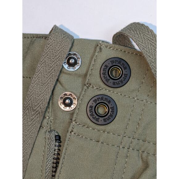 prAna Capri Pant Alana Knicker Women's 2 Green Knee Length Hiking Outdoors Gorp - Picture 3 of 11